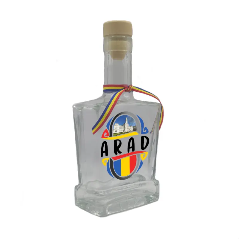 Arad romania, sticla cu mesaj plata, 250 ml, model divgs179 05